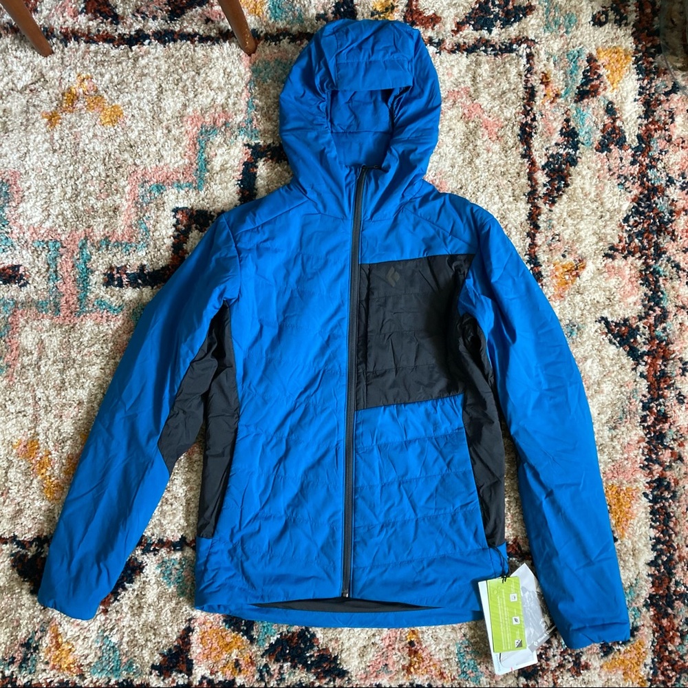 NWT MENS Black Diamond first light stretch hoody